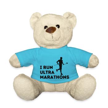 I run ultra Marathons - Teddy Bear - atoll blue - Front