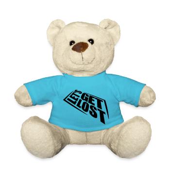 Lets Get Lost - Teddy Bear - atoll blue - Front