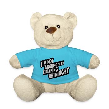 I m not arguing - Teddy Bear - atoll blue - Front