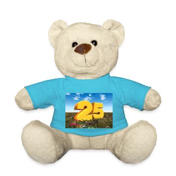Year 25 - Teddy Bear - atoll blue - Front