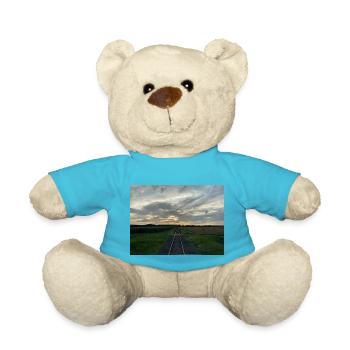 Eisenbahn fährt in den Abend - Teddy - Atollblau - Vorne