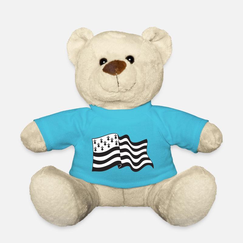 Drapeau Breton - Nounours - bleu outremer