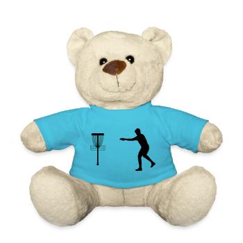 Discgolfer Bestseller Design Shirt - Teddy - Atollblau - Vorne
