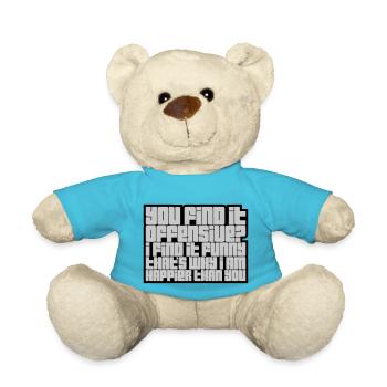 You find it offensive - Teddy Bear - atoll blue - Front