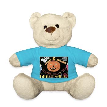 Mars-Lars & Mondimond / Happy Halloween - Teddy Bear - atoll blue - Front