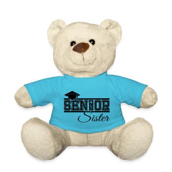 Senior 2023 Sister Proud Sister of Graduated - Teddy Bear - atoll blue - Front