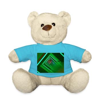 LED Flur Geschenk & Geschenkidee - Teddy - Atollblau - Vorne