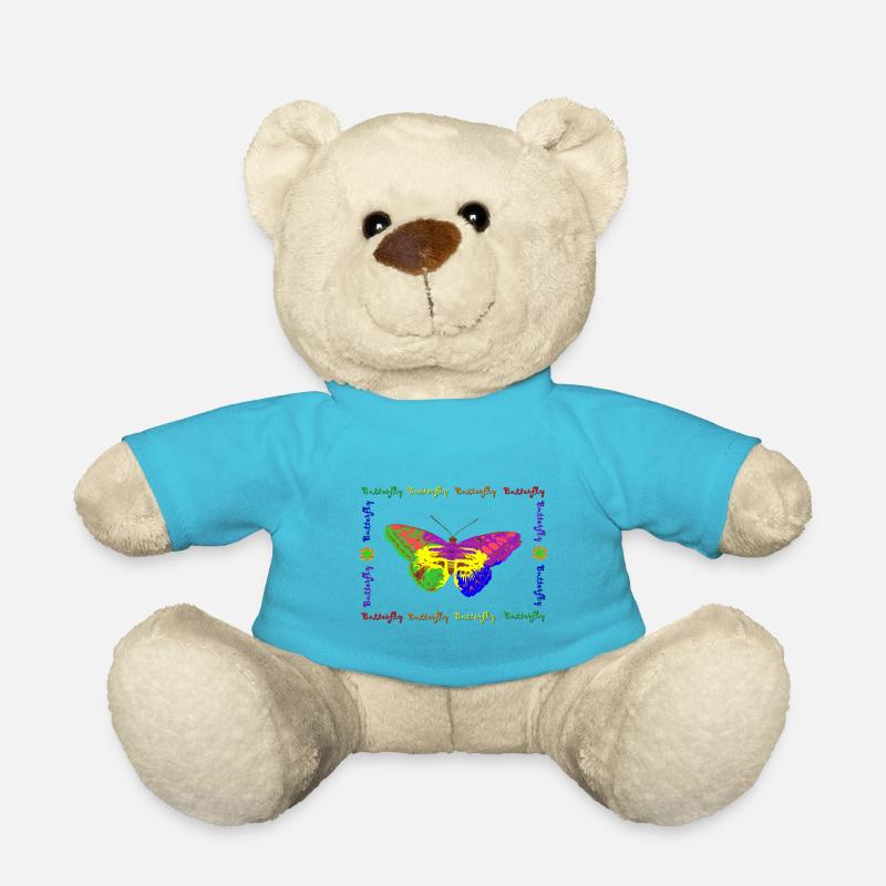 Rainbow - Butterfly - Teddy - Atollblau