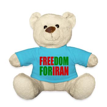 Freedom for iran - Teddy - Atollblau - Vorne