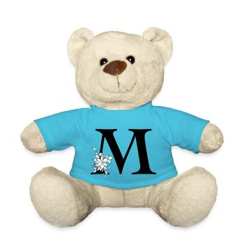 Buchstabe M - Teddy - Atollblau - Vorne