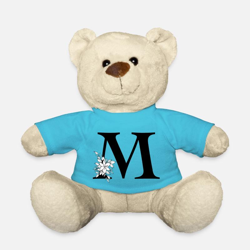 Buchstabe M - Teddy - Atollblau