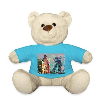 Industriekultur im Ruhrgebiet, Zeche, Bergbau - Teddy - Atollblau - Vorne