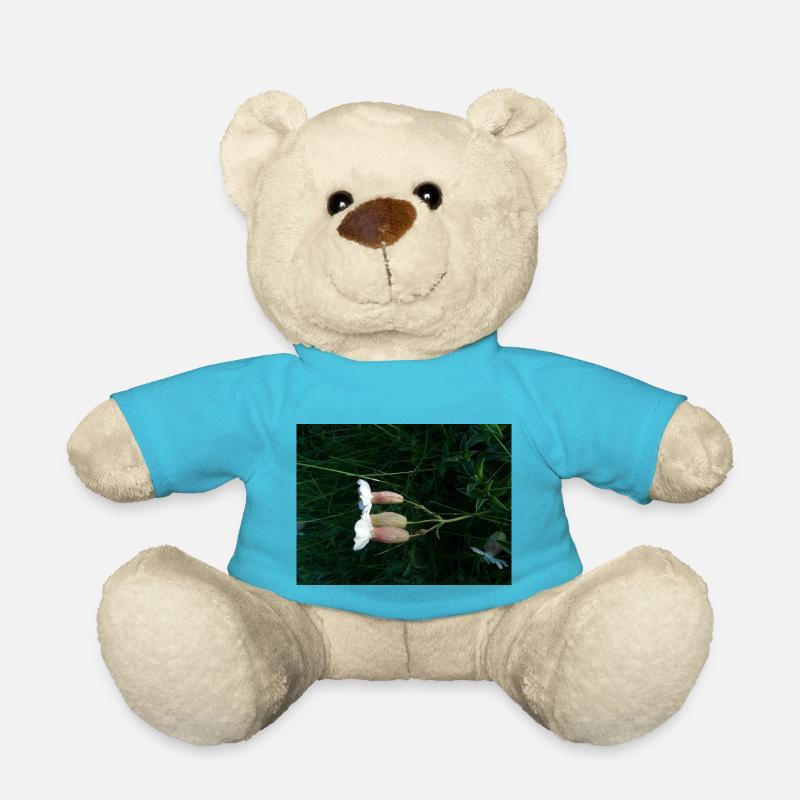 Fleur couchée par le vent - Nounours - bleu outremer