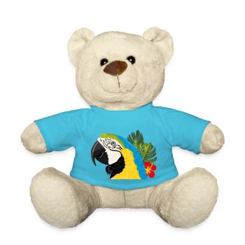 Macaw parrot - Teddy Bear - atoll blue - Front