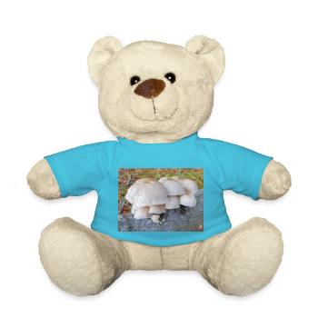 porcelain fungus also porcelain mushroom - Teddy Bear - atoll blue - Front
