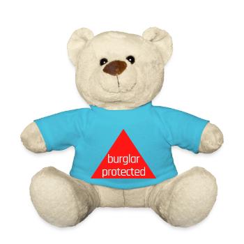 burglar protected - Teddy Bear - atoll blue - Front