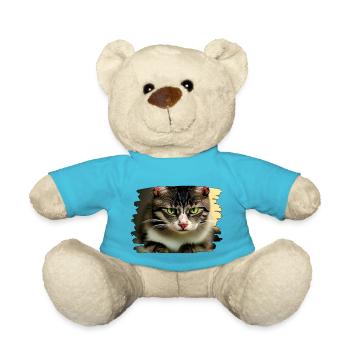 Cracy cat 6 - Teddy - Atollblau - Vorne