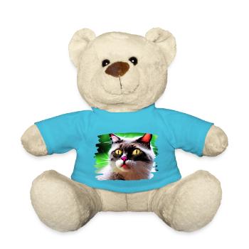 Cracy cat 4 - Teddy - Atollblau - Vorne