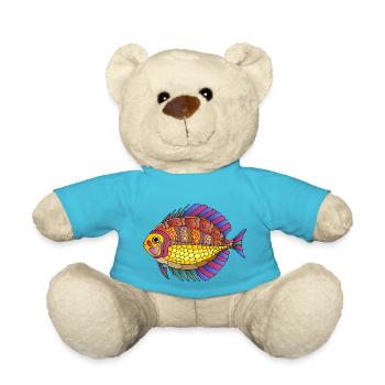 Poisson - Nounours - bleu outremer - Devant