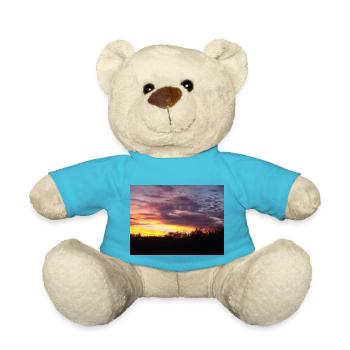 Abendrot im Winter - Teddy - Atollblau - Vorne