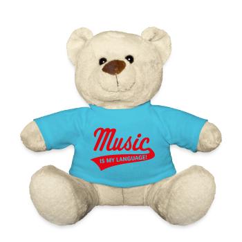 La musique est ma langue ! (Musique, Musicien) - Nounours - bleu outremer - Devant