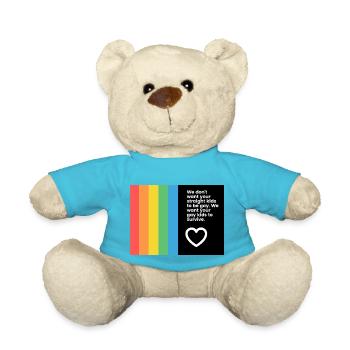 Gay Pride - Teddy - Atollblau - Vorne