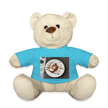 Lava Cake with Ice Cream Dessert Dessert - Teddy Bear - atoll blue - Front