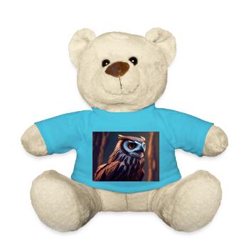 Hedwigs Freundin mystische Eule - Teddy - Atollblau - Vorne