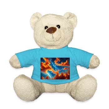 Blauer roter Himmel mit einer kreaturgenerierten KI - Teddy - Atollblau - Vorne
