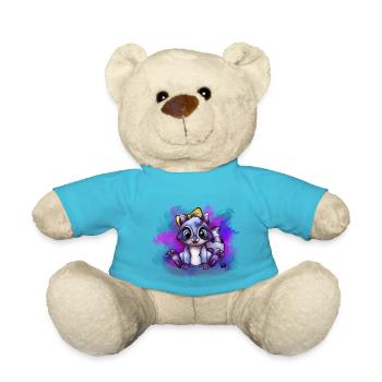 Bébé raton laveur - Nounours - bleu outremer - Devant