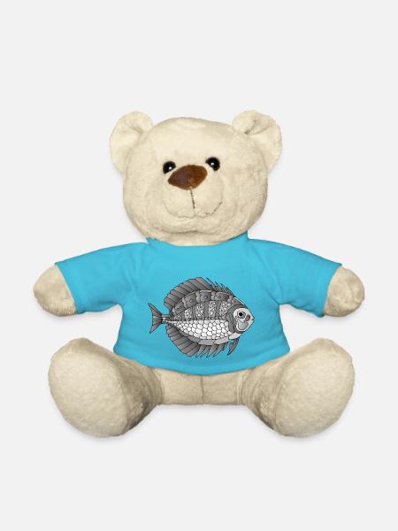 Fisch - Teddy - Atollblau