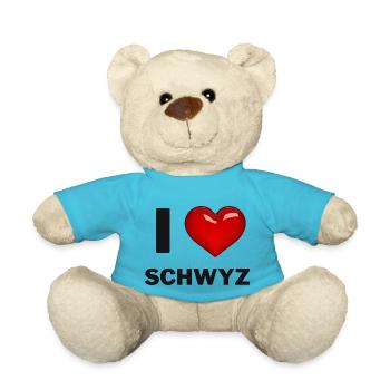 I Love Delsberg - Teddy - Atollblau - Vorne