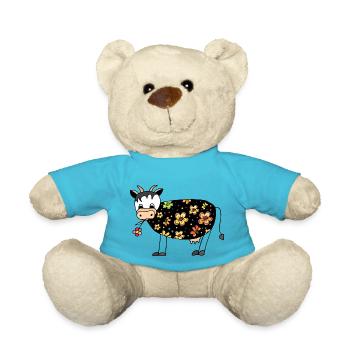 Cow - Teddy Bear - atoll blue - Front