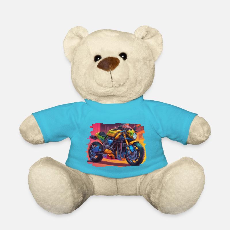NanoNighthawk // Cyberpunk Bike - Teddy - Atollblau