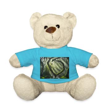 Enchanted forest - Teddy Bear - atoll blue - Front