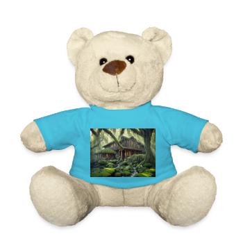 magical house in the woods - Teddy Bear - atoll blue - Front