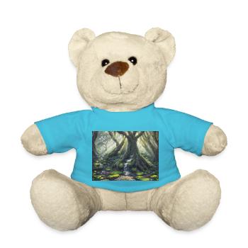enchanted forest - Teddy Bear - atoll blue - Front