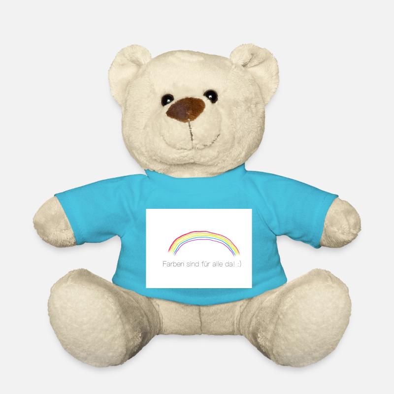 Regenbogen - Teddy - Atollblau