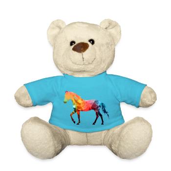 Bake das bunte Pferd - Teddy - Atollblau - Vorne