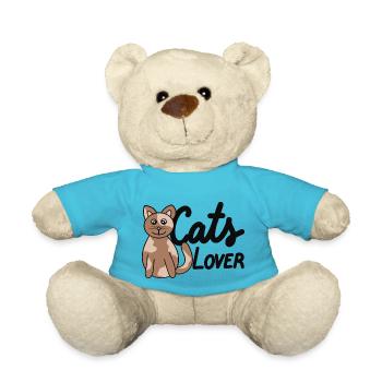 cats lover - Teddy Bear - atoll blue - Front