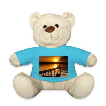 Sonnenuntergang am Ammersee - Teddy - Atollblau - Vorne