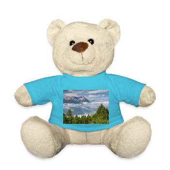 View from the to the Alpspitze and Zugspitze - Teddy Bear - atoll blue - Front