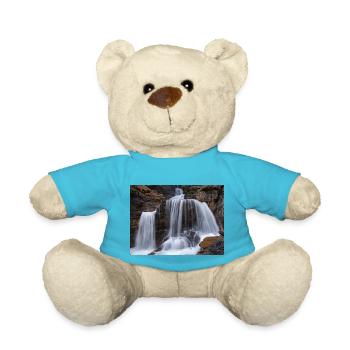 Cow Escape Waterfall - Teddy Bear - atoll blue - Front