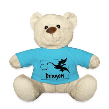 Dragon - Vectorgraphique - Nounours - bleu outremer - Devant