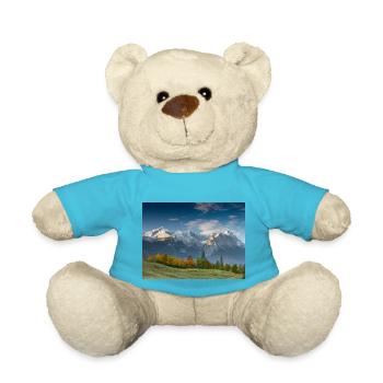 Autumn atmosphere below the Zugspitze - Teddy Bear - atoll blue - Front