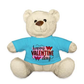 Aimez-moi la Saint-Valentin Joyeux Valentin Saint-Valentin - Nounours - bleu outremer - Devant