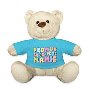 Promue mamie annonce grossesse future grand-mère - Nounours - bleu outremer - Devant