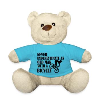 Drôle de dicton de bicyclette - Nounours - bleu outremer - Devant