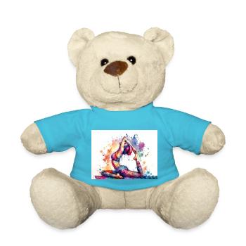 Exercice de yoga - Nounours - bleu outremer - Devant