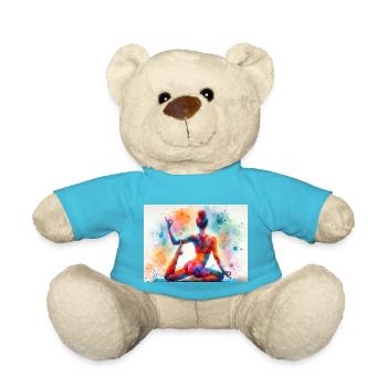 Exercice de yoga - Nounours - bleu outremer - Devant